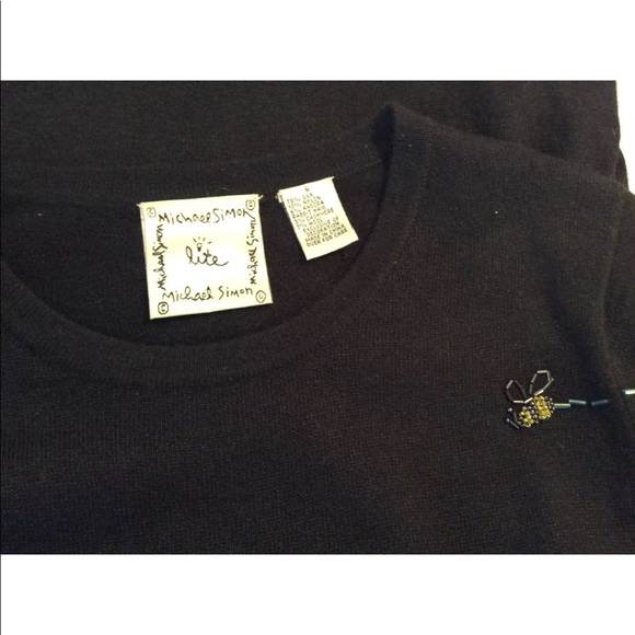 🐝 Lite MICHAEL SIMON Black Beaded Maxi Dress - Picture 6 of 8